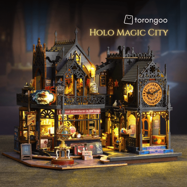 The Holo Magic City – Fantasy Alley DIY Book Nook Kit